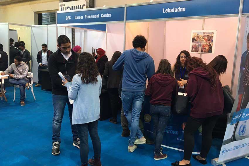 Lebaladna at employment fair
