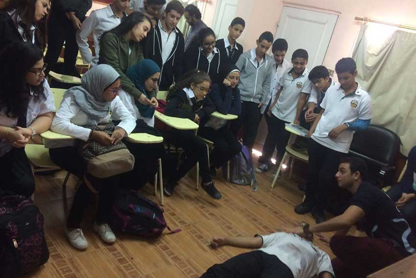 First aid basics campaign at Dar El Tarbiah